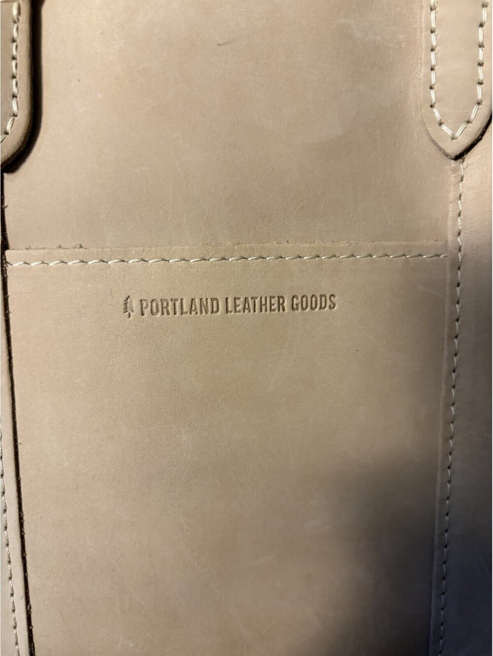 Portland Leather Goods Lola Crossbody Bag In Light Beige Brown Soft Leather - Picture 6 of 8